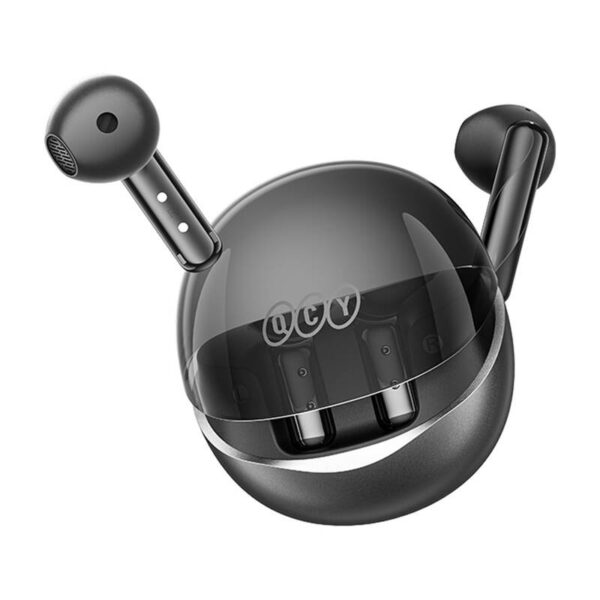 TWS QCY AilyBuds Clear T32 Headphones (black) - Image 3