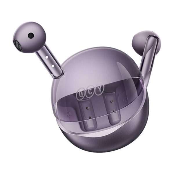TWS QCY AilyBuds Clear T32 Headphones (purple) - Image 3