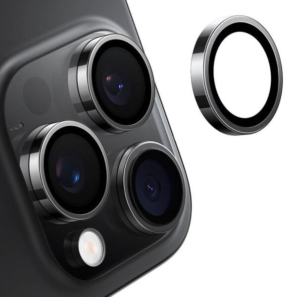 Lensguard Camera Glass for iPhone 16 Pro (Black) - Image 2
