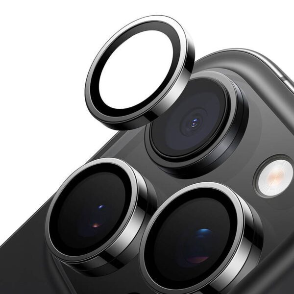 Lensguard Camera Glass for iPhone 16 Pro (Black) - Image 3