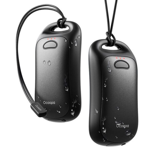 Ocoopa UT4 Urban 2x3000 mAh hand warmer, USB-C, black - Image 2