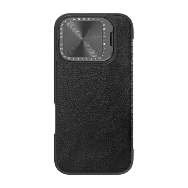 Etui Nillkin Qin Prop Leather iPhone 16 (czarny) - Image 2