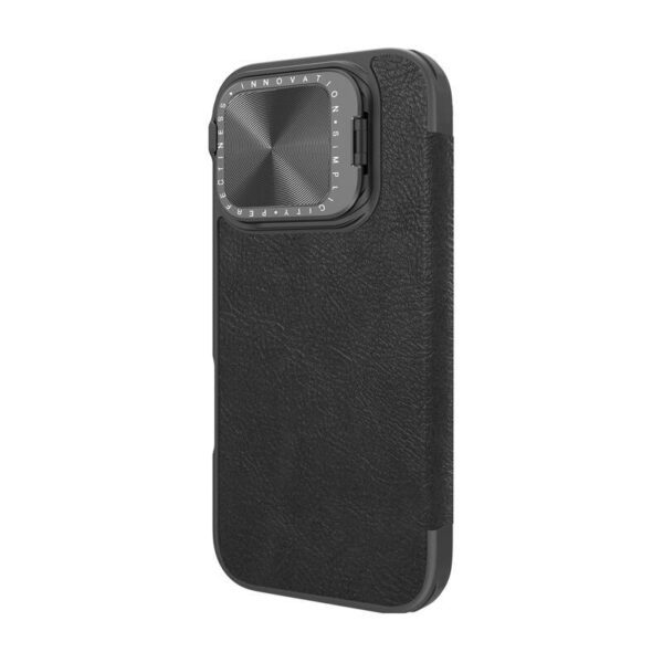 Etui Nillkin Qin Prop Leather iPhone 16 (czarny) - Image 3