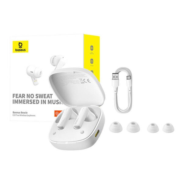 TWS Baseus Bowie E19 Headphones (white) - Image 10