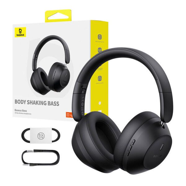 Baseus Bass 30 Max Wireless Headphones (black) - Image 9