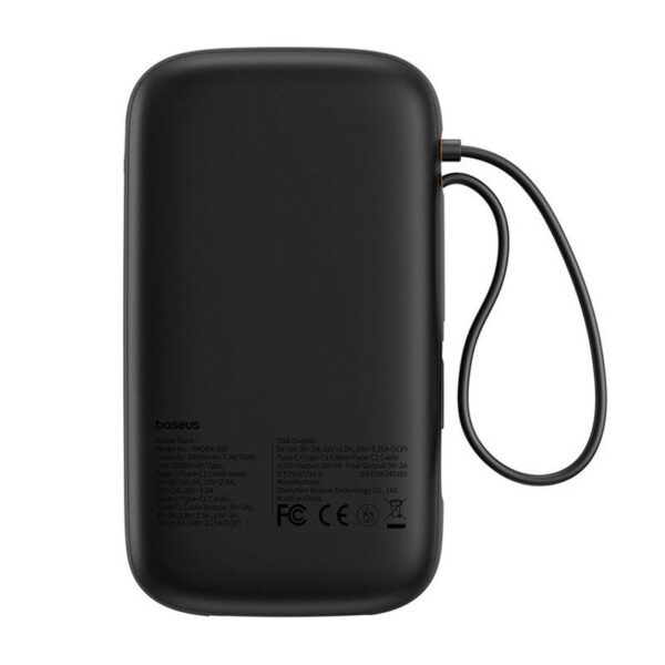 Powerbank Baseus QPow 2 20000mAh 30W 2xUSB-C (black) - Image 6