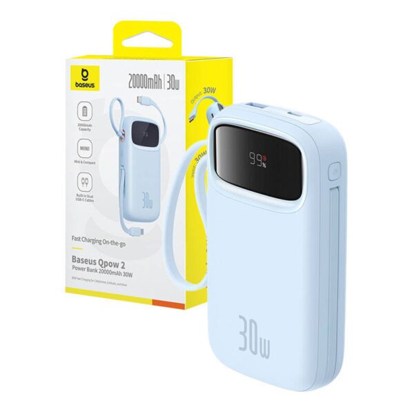 Powerbank Baseus QPow2 20000mAh 30W 2xUSB-C (blue) - Image 9