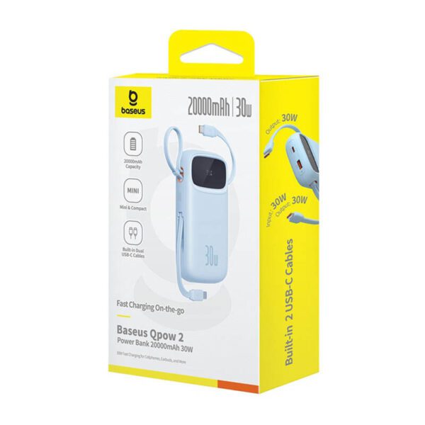 Powerbank Baseus QPow2 20000mAh 30W 2xUSB-C (blue) - Image 7