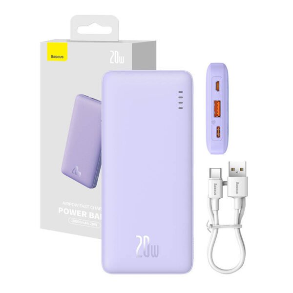 Baseus Airpow 10000mAh 20W Powerbank (purple) - Image 10
