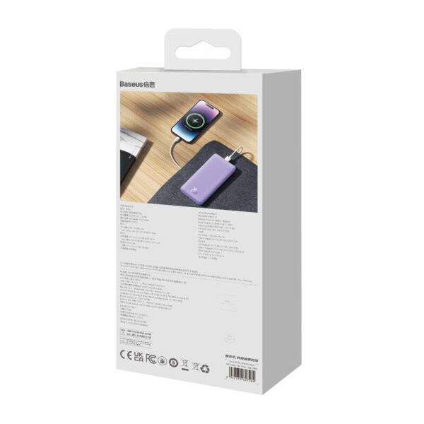 Baseus Airpow 10000mAh 20W Powerbank (purple) - Image 9