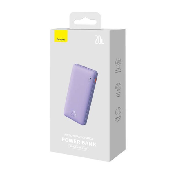 Baseus Airpow 10000mAh 20W Powerbank (purple) - Image 8
