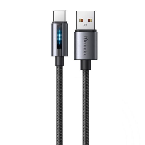 Mcdodo CA-5180 USB-A to USB-C cable, 1.2m (black) - Image 2