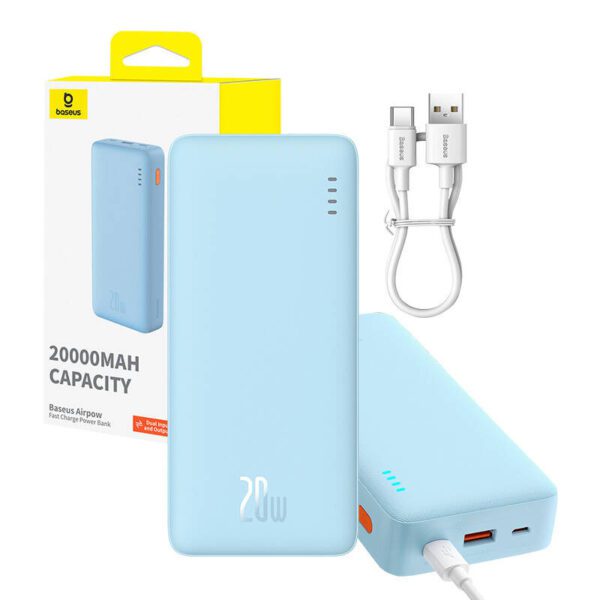 Baseus Airpow 20000mAh 20W powerbank (blue) - Image 7