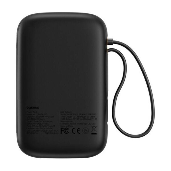 Powerbank Baseus QPow 2 10000mAh 30W 2xUSB-C (black) - Image 2