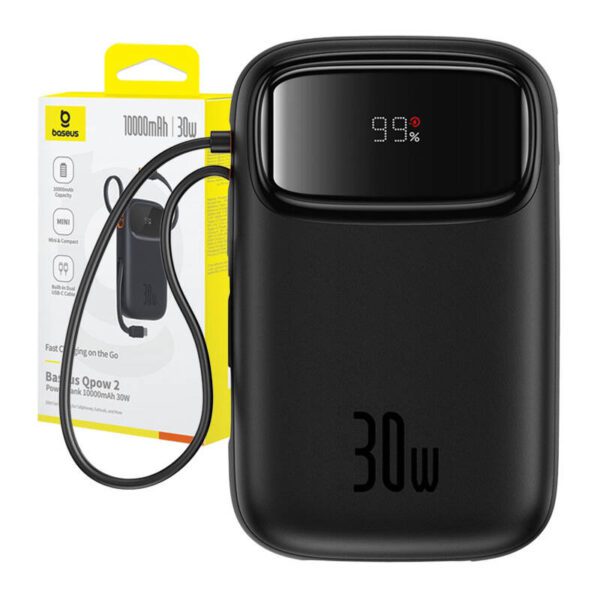 Powerbank Baseus QPow 2 10000mAh 30W 2xUSB-C (black) - Image 9
