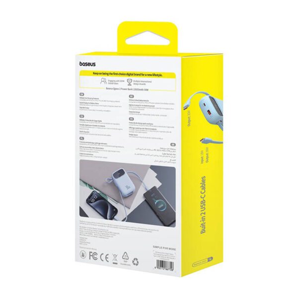 Powerbank Baseus QPow 2 10000mAh 30W 2xUSB-C (blue) - Image 8