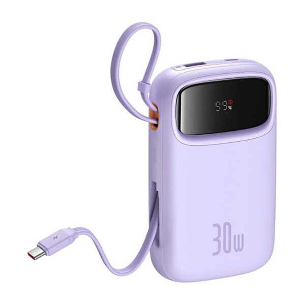 Baseus QPow 2 10000mAh 30W 2xUSB-C powerbank (purple) - Image 4