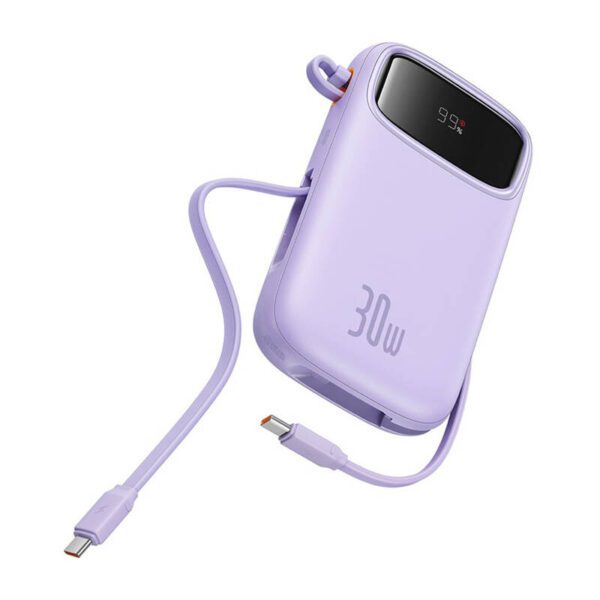 Baseus QPow 2 10000mAh 30W 2xUSB-C powerbank (purple) - Image 5