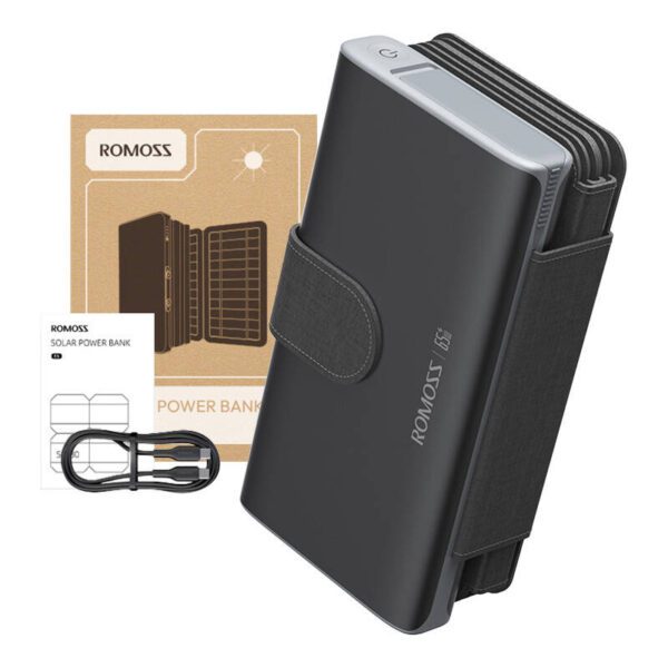 ROMOSS Solar Powerbank 30000mAh 65W Black - Image 7