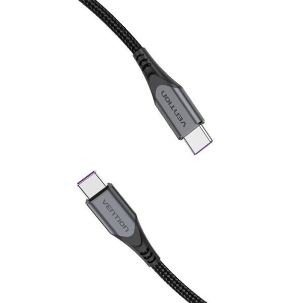 USB-C to USB-C 100W Vention TAHHD 5A 0.5m USB 3.1 Gen2 4K cable (gray) - Image 3
