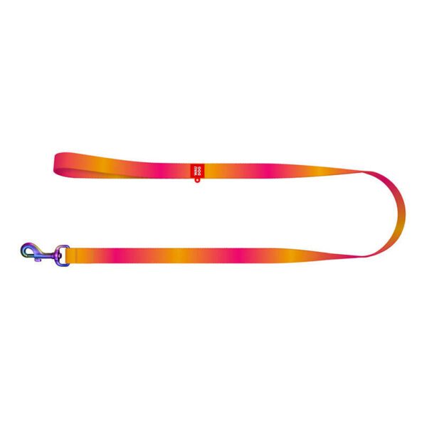 WAUDOG gradient nylon dog leash, 20mm wide, 122cm long, orange - Image 2