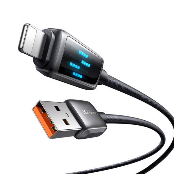 Mcdodo CA-5250 USB-A to Lightning cable, LED display, 1.2m - Image 2
