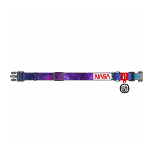Waudog "NASA21" nylon dog collar with QR code, size M, width 20 mm - Image 4