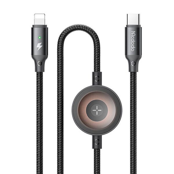 Mcdodo CA-5680 2-in-1 USB-C to Lightning cable + Apple Watch charger, 36W, 1.5m - Image 2