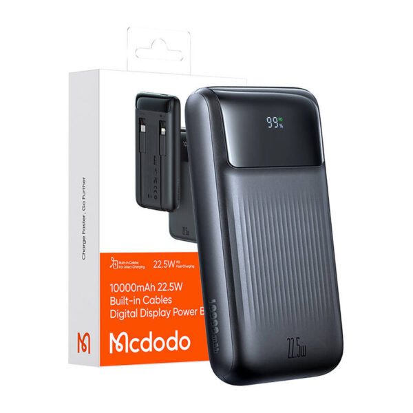 Power Bank Mcdodo MC-0241 Digital Dis 10000mAh, 22,5W (czarny) - Image 6