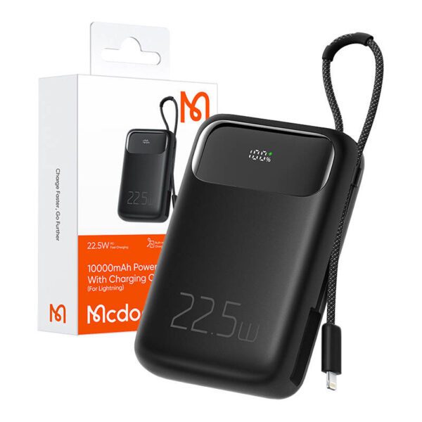 Power Bank Mcdodo MC-3253 10000mAh, 22.5W, for Light (black) - Image 2