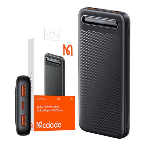 Power Bank Mcdodo MC-3881 Digital Display 10000mAh, 22.5W do D (czarny) - Image 4