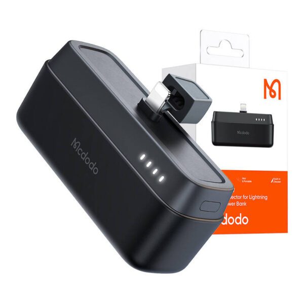 Mcdodo Power Bank MC-6281 20W, 5000mAh with Lightning connector (black) - Image 4