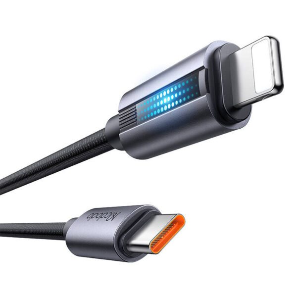 Mcdodo CA-5710 USB-C to Lightning cable with 36W flashing light 1.2m (black) - Image 4