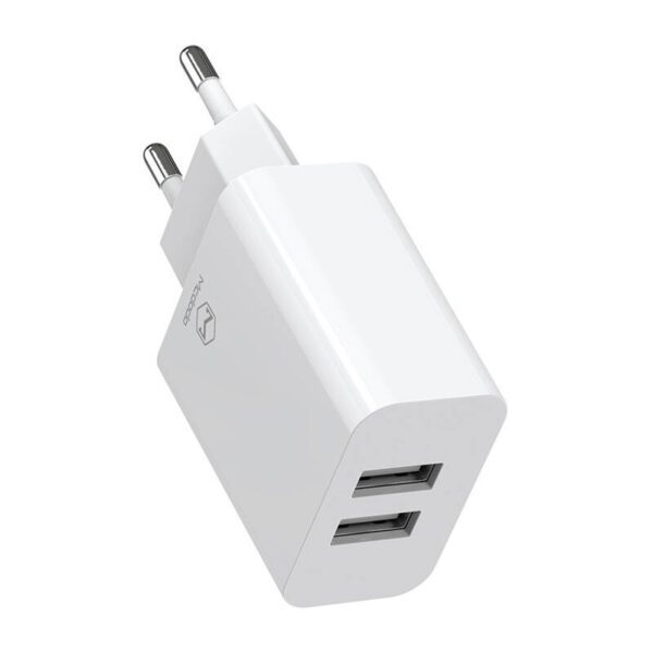 Dual USB charger Mcdodo CH-6720 (EU) Lightning 1m Travel set (white) - Image 2