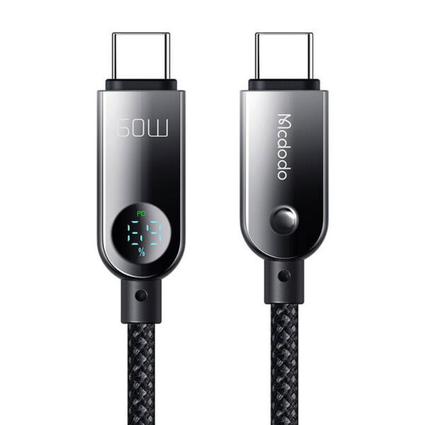 Mcdodo CA-4780 USB-C to USB-C 60W data cable 1.2m (black) - Image 2