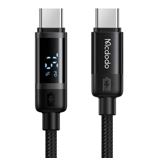 Mcdodo CA-5780 USB-C to USB-C 60W data cable 1.2m (black) - Image 2