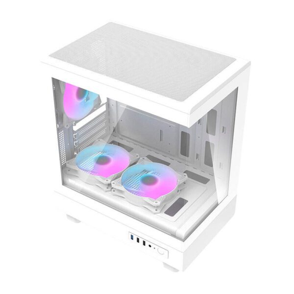 Darkflash DB330M computer case (white) + 3 ARGB fans - Image 8