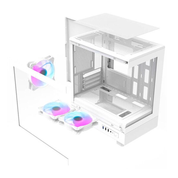 Darkflash DB330M computer case (white) + 3 ARGB fans - Image 10