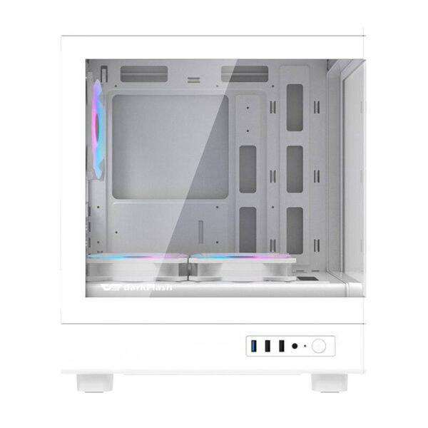 Darkflash DB330M computer case (white) + 3 ARGB fans - Image 3