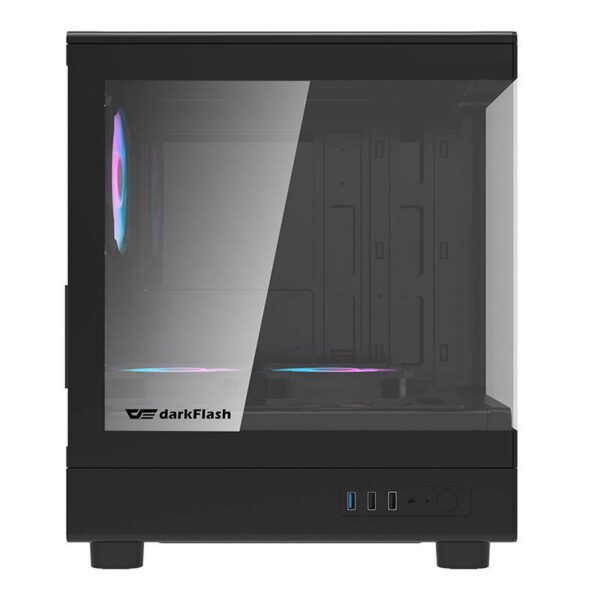 Darkflash DB330M computer case + 3 aRGB fans (black) - Image 4