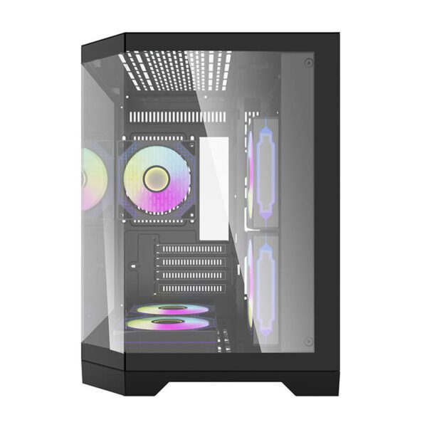 Darflash FT350 computer case + 5 aRGB fans (black) - Image 6