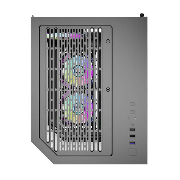 Darflash FT350 computer case + 5 aRGB fans (black) - Image 5