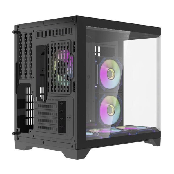 Darflash FT418 computer case + 6 aRGB fans (black) - Image 8
