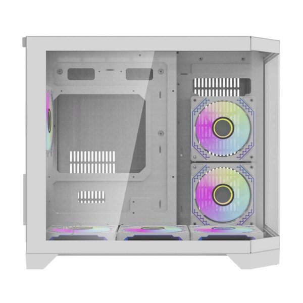 Darflash FT418 computer case + 6 aRGB fans (white) - Image 4