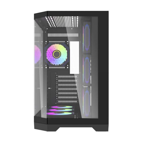 Darflash FT418 PRO computer case + 7 aRGB fans (black) - Image 4