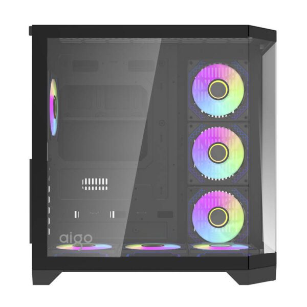 Darflash FT418 PRO computer case + 7 aRGB fans (black) - Image 2