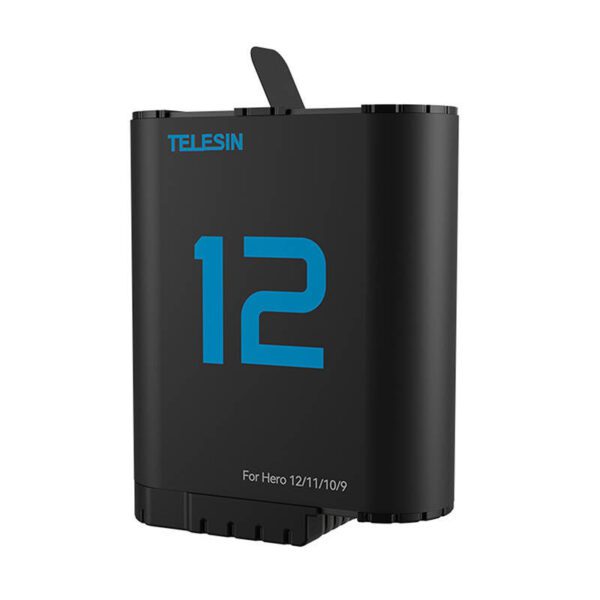 TELESIN lithium battery for GoPro Hero 12/11/10/9 (blue) - Image 2