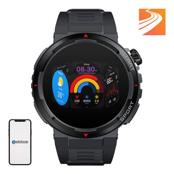 Zeblaze Ares 3 Plus Smartwatch (Black) - Image 7