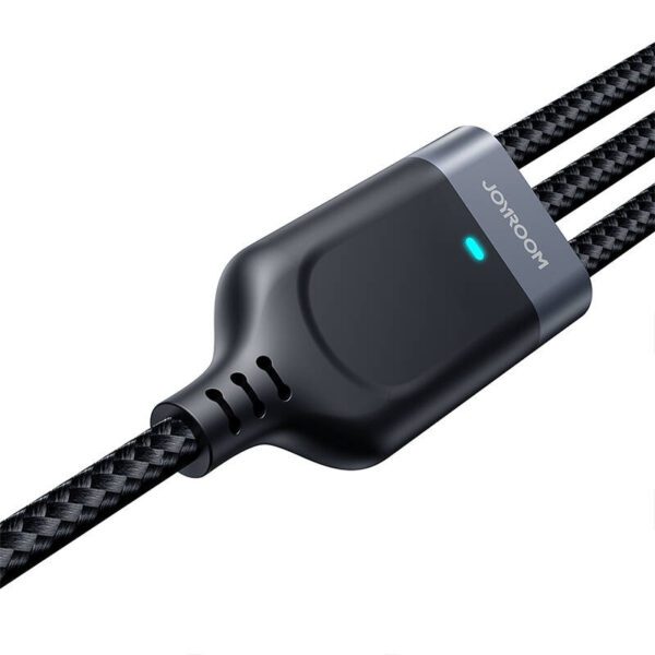 Multi-function USB to USB-C 2x Lightning Micro Joyroom Cable S-A18 - Image 5