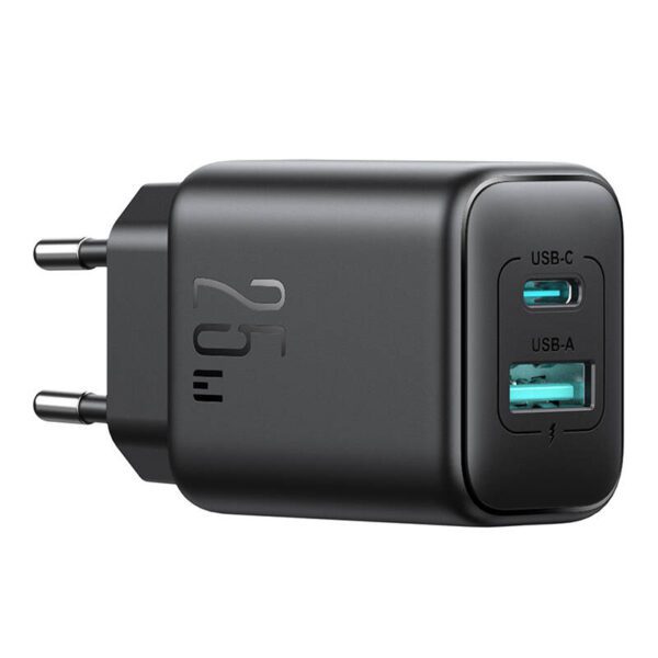 Joyroom JR-TCF13 Dual-Port (A+C) 25W Power Charger (black) - Image 4
